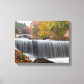 Herfst Waterfall Canvas Afdruk (Voorkant)