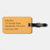 Herfst Waterfall en Creek Pennsylvania Natuur Bagagelabel (Achterkant horizontaal)