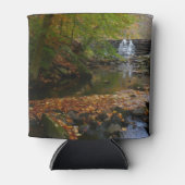 Herfst Waterfall en Creek Pennsylvania Natuur Blikjeskoeler (Voorkant)