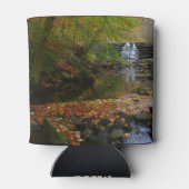 Herfst Waterfall en Creek Pennsylvania Natuur Blikjeskoeler (Achterkant)