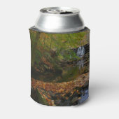 Herfst Waterfall en Creek Pennsylvania Natuur Blikjeskoeler (Blikje Achterkant)