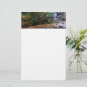 Herfst Waterfall en Creek Pennsylvania Natuur Briefpapier (Staand voorkant)