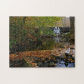 Herfst Waterfall en Creek Pennsylvania Natuur Legpuzzel (Horizontaal)