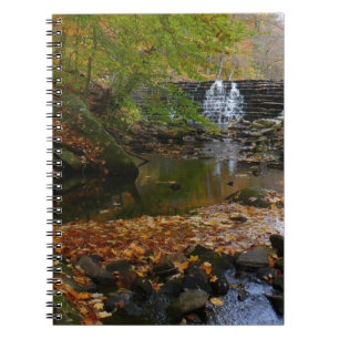 Herfst Waterfall en Creek Pennsylvania Natuur Notitieboek