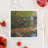 Herfst Waterfall en Creek Pennsylvania Natuur Servetten (Insitu)