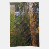 Herfst Waterfall en Creek Pennsylvania Natuur Theedoek (Verticaal)