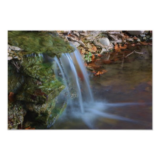 Herfst Waterfall Foto Afdruk (Voorkant)