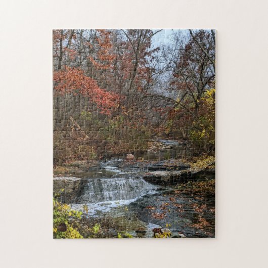 Herfst Waterfall Puzzle Legpuzzel (Verticaal)