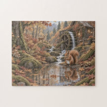 Herfst Waterrad Legpuzzel