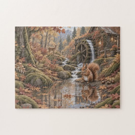 Herfst Waterrad Legpuzzel (Horizontaal)