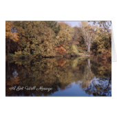 Herfst, waterreflecties worden goed (Voorkant Horizontaal)