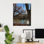 Herfst Waterscape Foto Poster (Thuiskantoor)