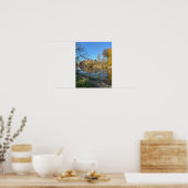 Herfst Waterschap Reflecties Poster (Keuken)