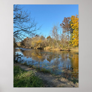 Herfst Waterschap Reflecties Poster