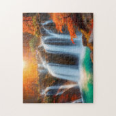 Herfst waterval 1 Easy Brain Art Puzzel Foto Puzze (Verticaal)