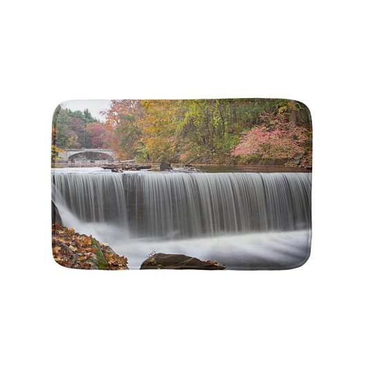 Herfst Waterval bij Vanderbuilt Badmat (Voorkant)