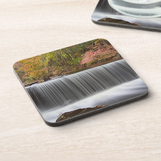 Herfst Waterval bij Vanderbuilt Drankjes Onderzetter (Linkerzijde)