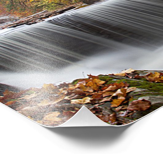 Herfst Waterval bij Vanderbuilt Foto Afdruk (Hoek)