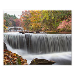 Herfst Waterval bij Vanderbuilt Foto Afdruk