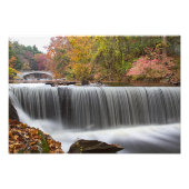 Herfst Waterval bij Vanderbuilt Foto Afdruk (Voorkant)