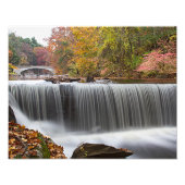 Herfst Waterval bij Vanderbuilt Foto Afdruk (Voorkant)