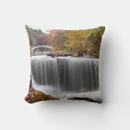 Herfst Waterval bij Vanderbuilt Kussen