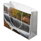 Herfst Waterval bij Vanderbuilt Large Cadeautasje (Achterkant Gekanteld)