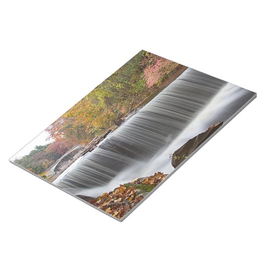 Herfst Waterval bij Vanderbuilt Notitieblok (Schuin)