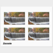Herfst Waterval bij Vanderbuilt Rechthoekige Sticker (Vel)