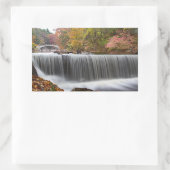 Herfst Waterval bij Vanderbuilt Rechthoekige Sticker (Tas)