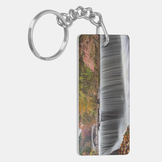 Herfst Waterval bij Vanderbuilt Sleutelhanger (Voorkant Links)