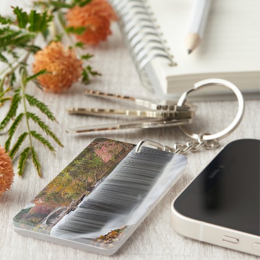 Herfst Waterval bij Vanderbuilt Sleutelhanger (Voorkant Rechts)