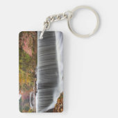 Herfst Waterval bij Vanderbuilt Sleutelhanger (achterkant)