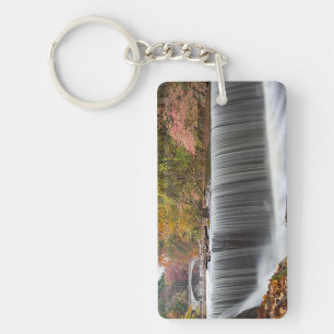 Herfst Waterval bij Vanderbuilt Sleutelhanger
