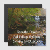 Herfst Waterval en Creek Save the Date (Voorkant / Achterkant)