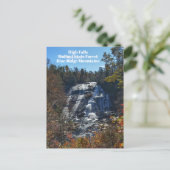 Herfst Waterval Hoge Herfsten DuPont State Forest  Briefkaart (Staand voorkant)