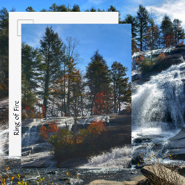 Herfst Waterval Hoge Herfsten Fotografisch NC Briefkaart