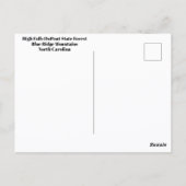 Herfst Waterval Hoge Watervallen DuPont State Fore Briefkaart (Achterkant)