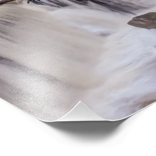 Herfst Waterval in Cleveland Foto Afdruk (Hoek)