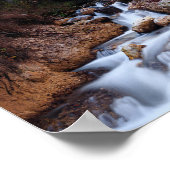 Herfst waterval Peričnik, Slovenië Poster (Hoek)