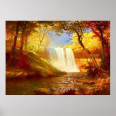 Herfst waterval poster (Voorkant)