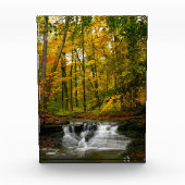 Herfst waterval schoonheid fotoblokken (Voorkant)