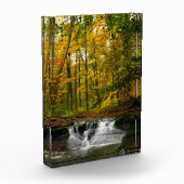 Herfst waterval schoonheid fotoblokken (Links)