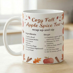 Herfst Waterverf Appel Kruiden Thee Recept Koffiemok