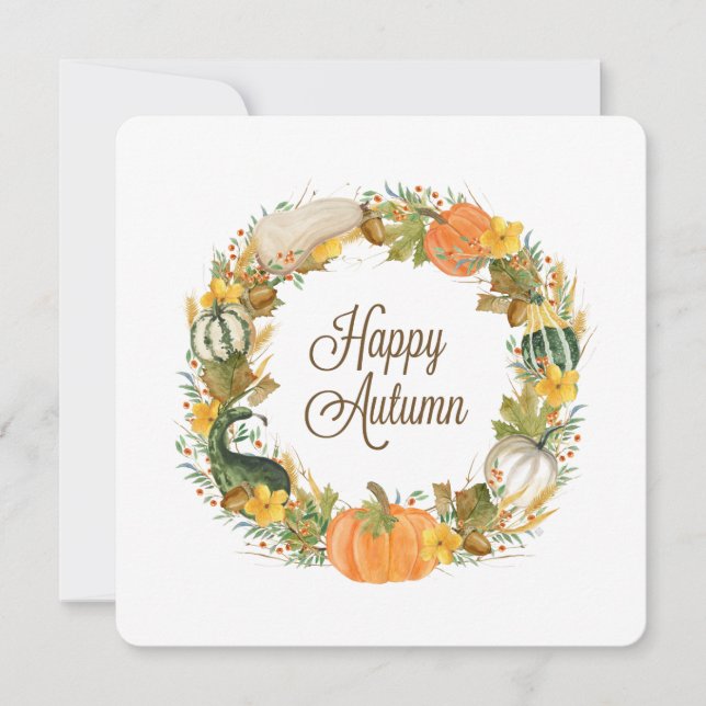 herfst waterverf baard (Voorkant)