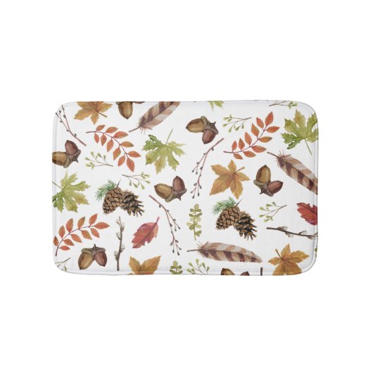 herfst waterverf baard badmat (Voorkant)