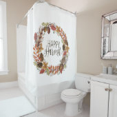 herfst waterverf baard douchegordijn (In situ)