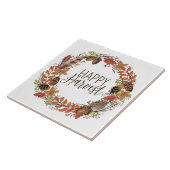 herfst waterverf baard tegeltje (Zijkant)