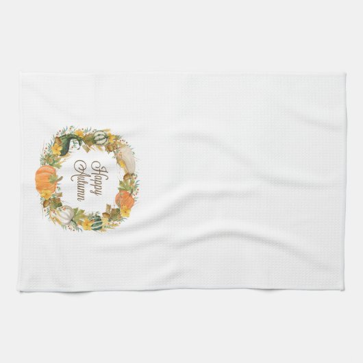 herfst waterverf baard theedoek (Horizontaal)