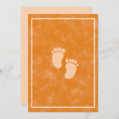 Herfst Waterverf Baby shower Rechthoek Sjabloon Kaart (Voorkant / Achterkant)